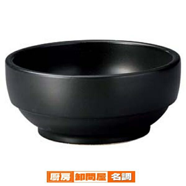 ミ601-708 超耐熱 黒スタッキングビビンバ19 cm