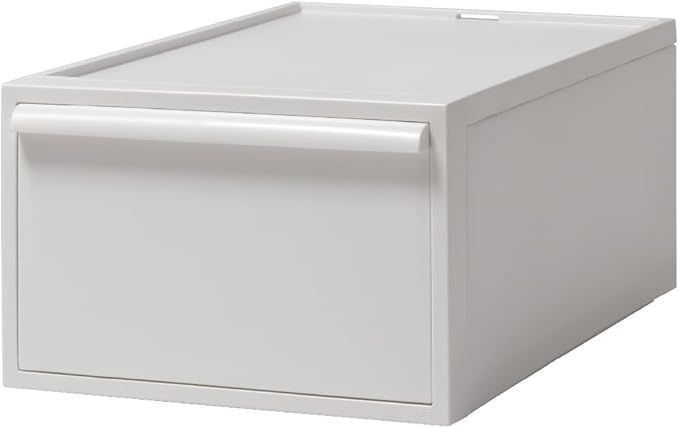 【在庫処分】ライクイット (like-it) 収納ボックス クローゼットシステム 引出し M 幅32x奥52x高21.5cm オールホワイト CS-D2 奥行き52cm クローゼット収納にピッタリ