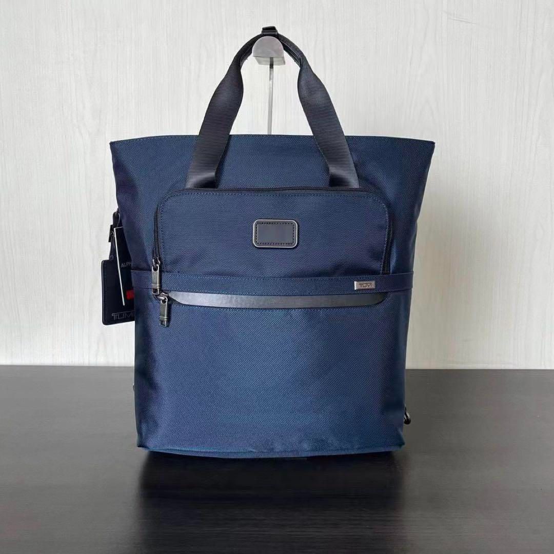 新品 TUMI トートバッグ 2ways ネイビー 2603586D3