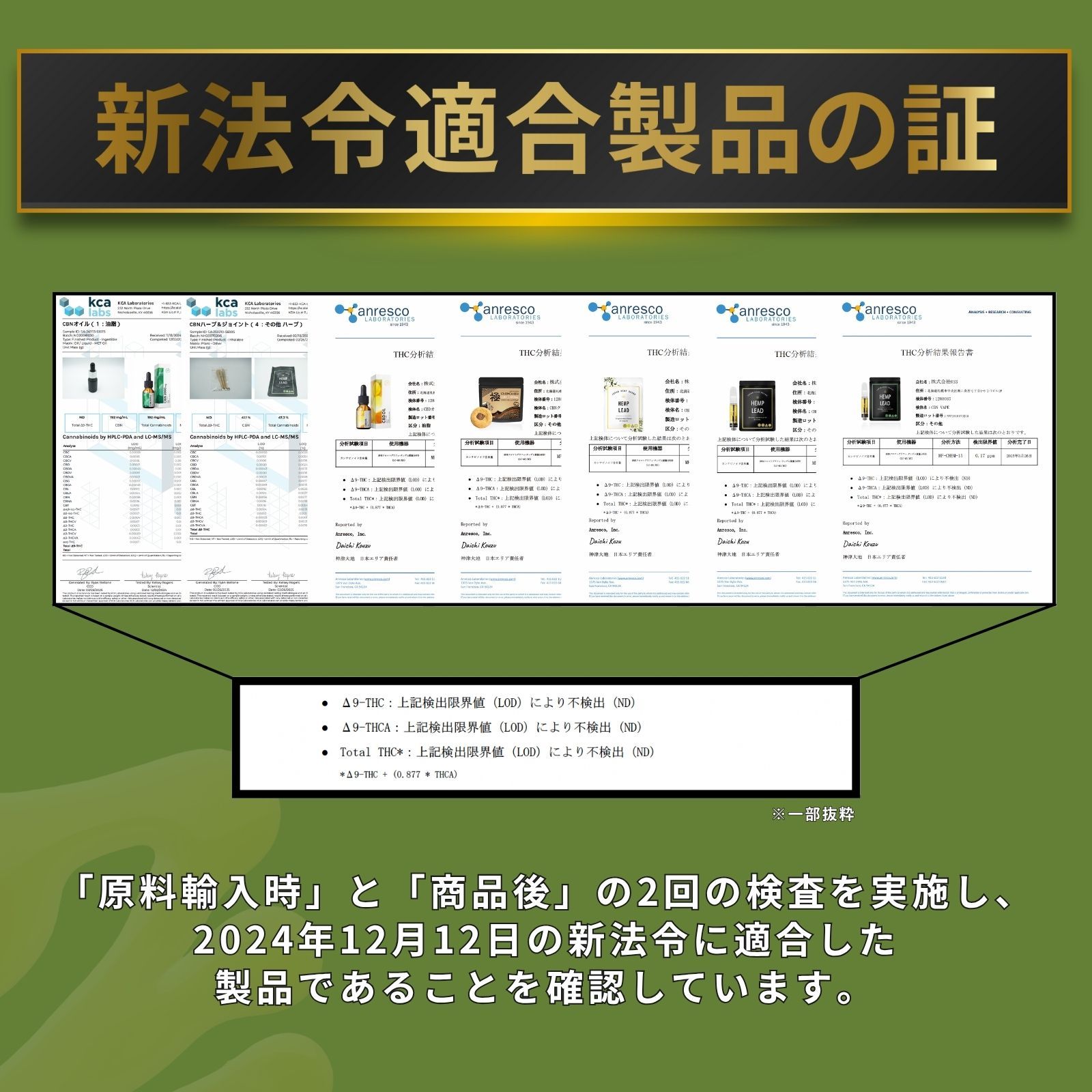 公式】CBN クッキー 840mg 1袋/2枚セット 抹茶 HEMPLEAD（ヘンプ