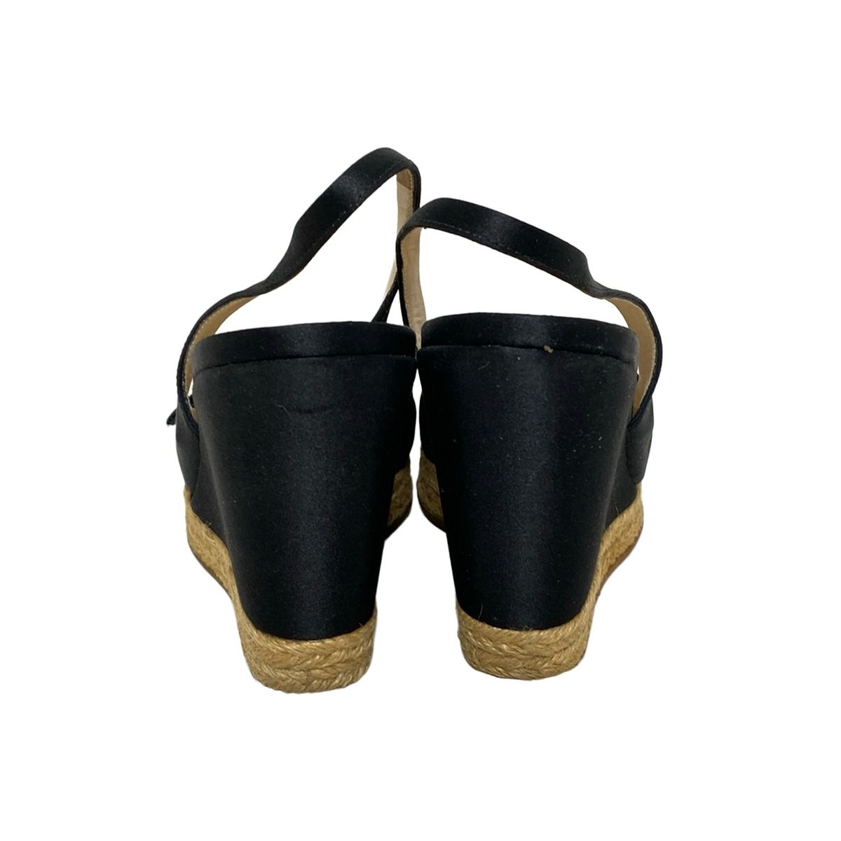 PRADA(プラダ) サンダル 35 1/2 レディース - 黒 ウェッジソール