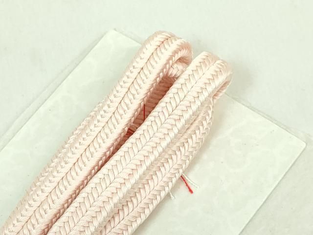 平和屋本店□極上 有職組紐道明 帯締め 冠組 鴇色 宮内庁御用 国立  