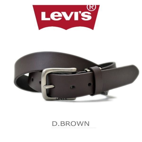 メルカリshops ベルト メンズ 本革 リーバイス 29ミリ 新品 Levi S 6602dbr