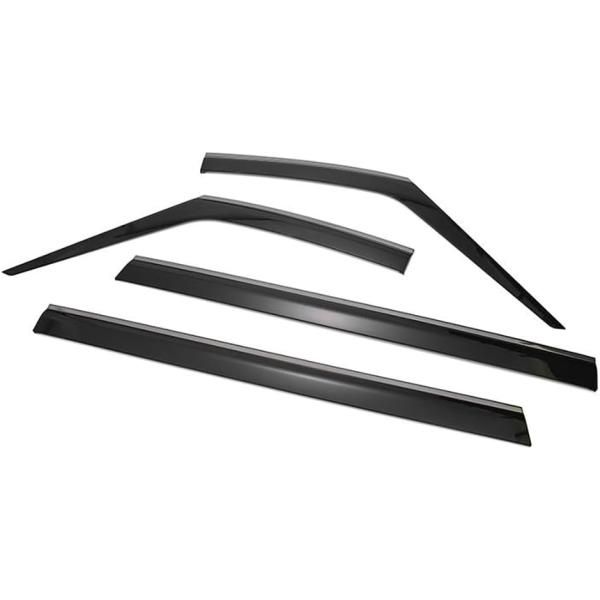 ドアバイザー アルファード ヴェルファイア 40系 サイドバイザー 雨よけ 換気 金具付き ALPHARD VELLFIRE フロント リア 4ピース ウィンドウ ブラックモール