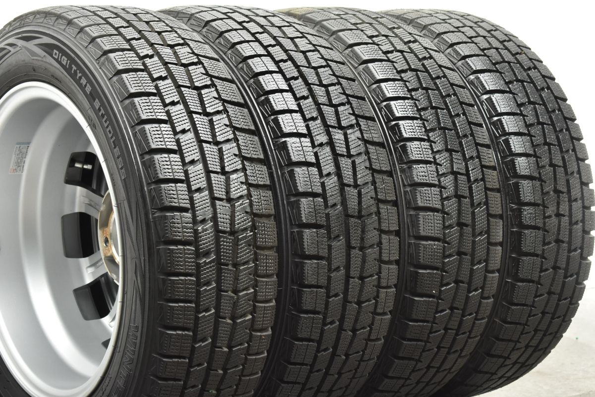 【良好品】ジョーカー 15in 5.5J +42 PCD100 ダンロップ ウィンターマックス WM01 175/65R15 アクア フィールダー フィット スイフト