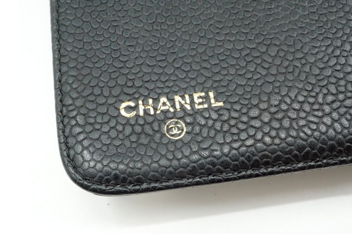 に初値下げ！ シャネル CHANEL キャビアスキン ノートカバー