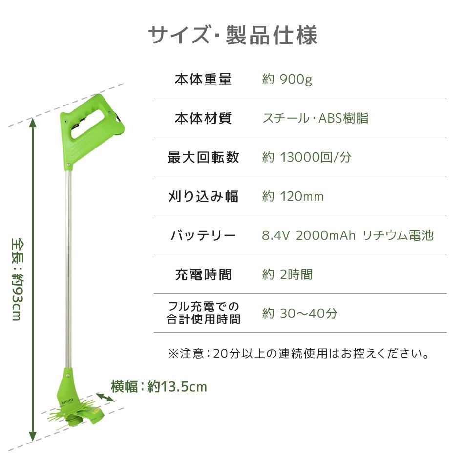 充電式草刈機 替刃
