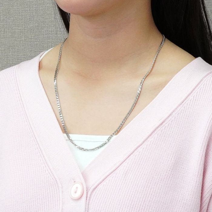 喜平 ネックレス プラチナ Pt1000 ダブル 6面 55cm 20g 造幣局