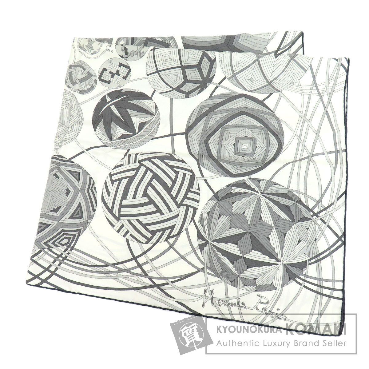 HERMES エルメス カレ90 手毬の宇宙 スカーフ シルク レディース