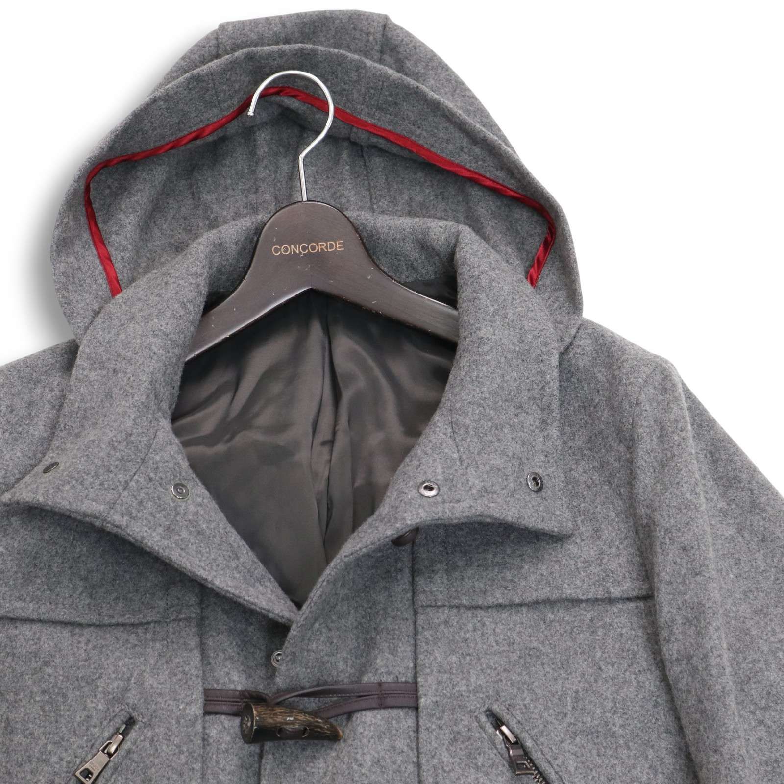 EPOCA UOMO エポカ ウォモ 秋冬 メルトン ウール ダッフルコート Sz.44 メンズ グレー