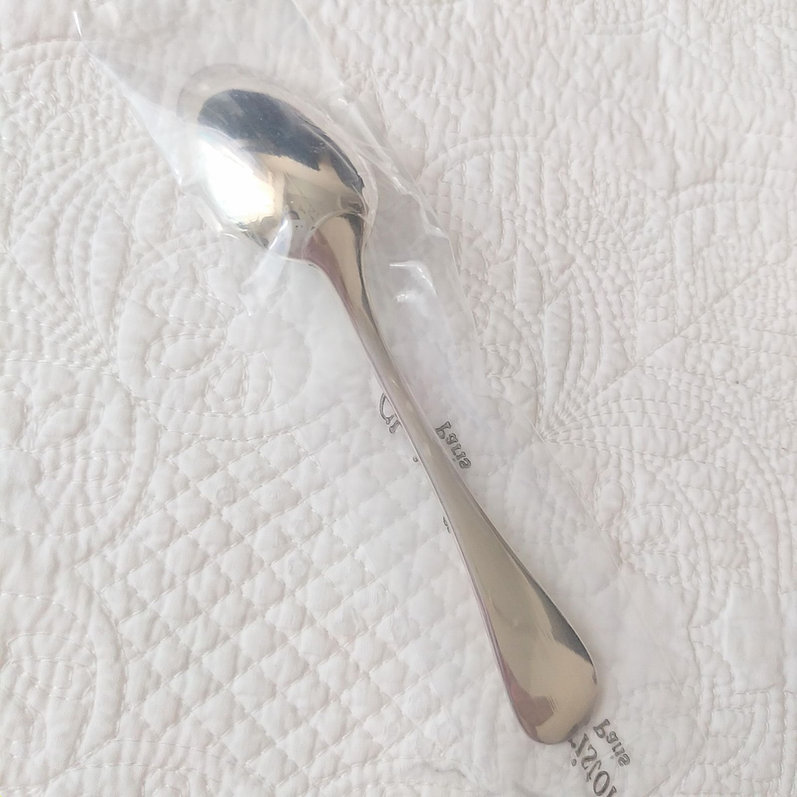 Christofle スプーン 2本セット　パール　新品未開封品 未開封 Christofle ティースプーン 2本セット 未開封／ケース付き