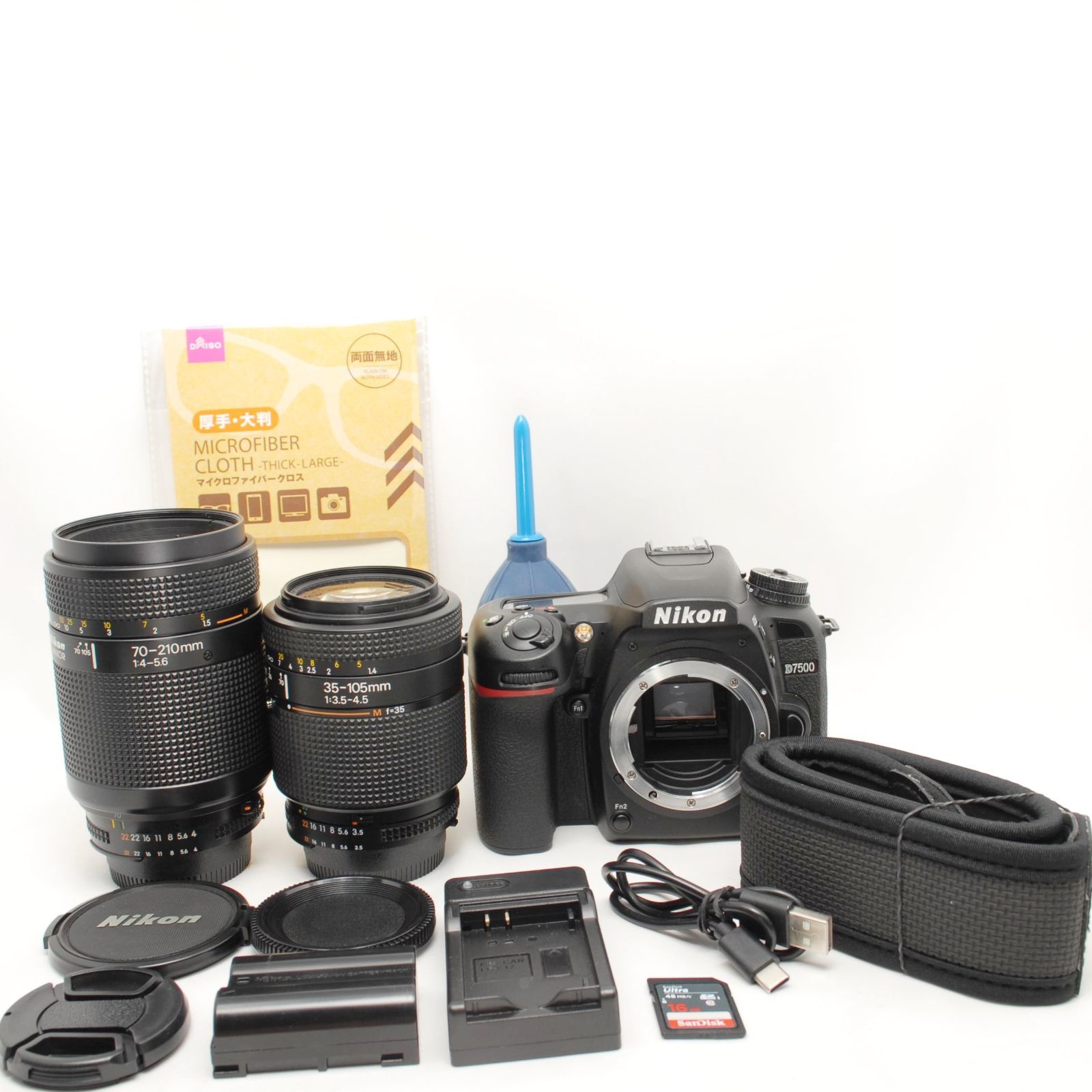 美品☆動作良品】Nikon D7500 望遠ダブルズームキット Wi-Fi搭載