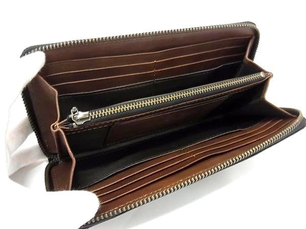 □新品同様□ PRARE プレリー レザー ラウンドファスナー 長財布