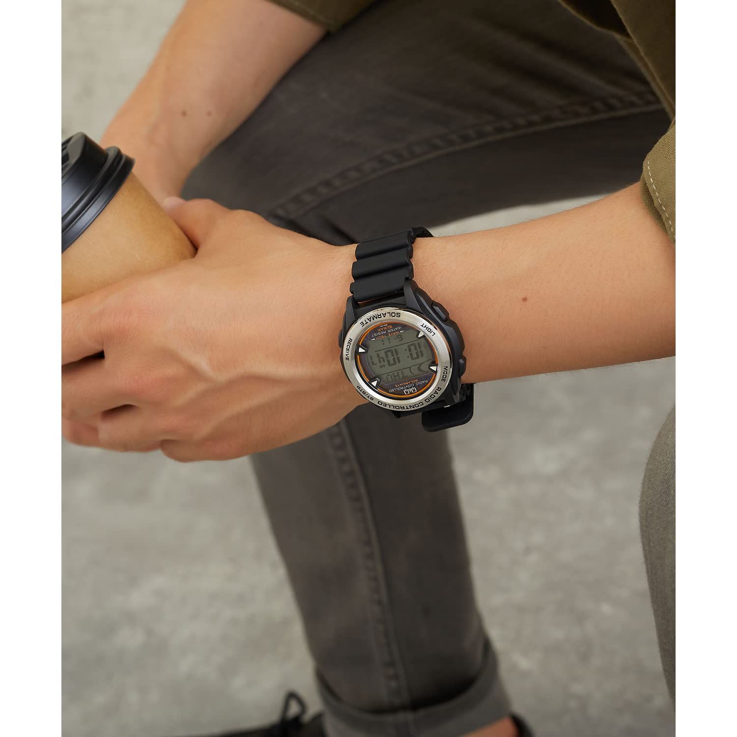 シチズン Q&Q] 腕時計 アナログ 電波 ソーラー 防水 日付 ウレタン