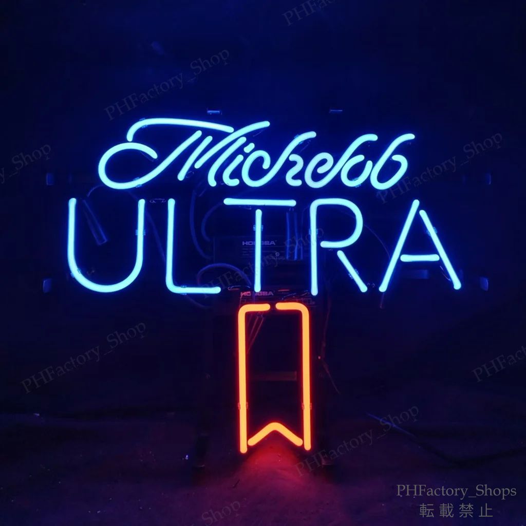 ネオンサイン Michelob Ultra ネオン看板 ビール オリジナル インテリア 看板 ネオンライト 店舗装飾 室内装飾 43X35CM USTAUSTRALIA_COM_AU