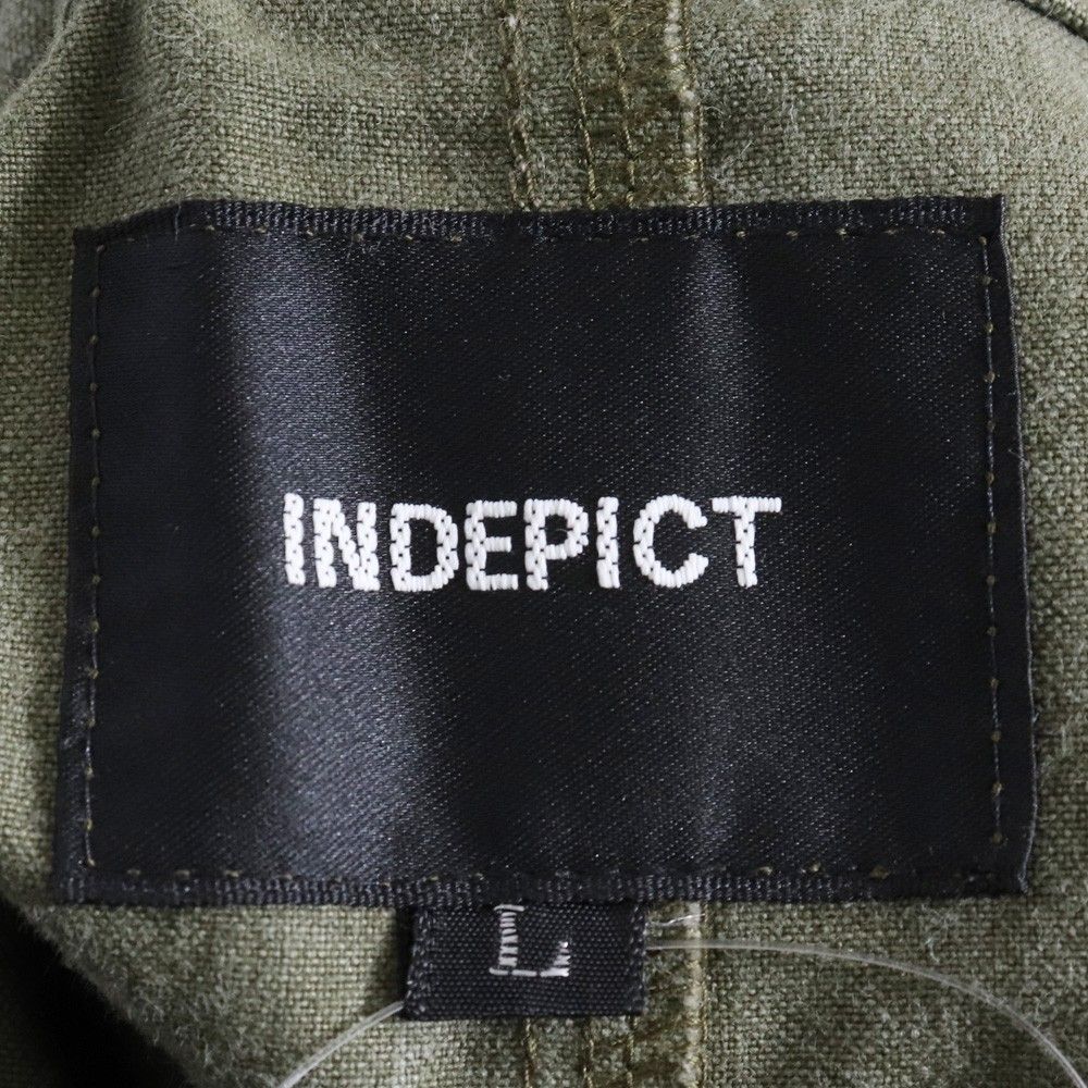 INDEPICT テント生地サルエルトラックパンツ Lサイズ カーキ