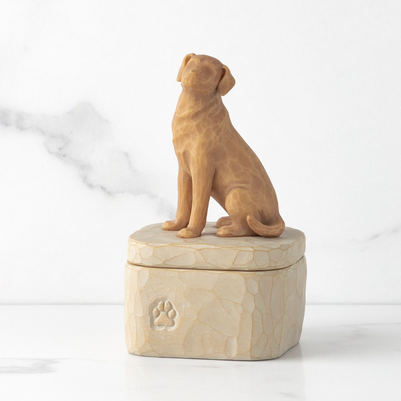 ウィローツリー形見箱 Love My Dog(golden) - 私の愛犬 幅7.6x奥行7.3x13.6(cm) いぬ | おしゃれ 置物 彫刻 人形 インテリア スーザン･ローディ 正規輸入品