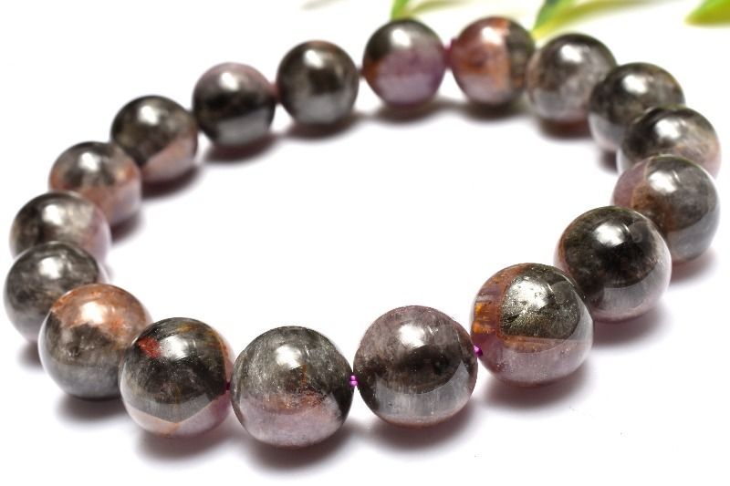 【１点物】天眼模様 オーラライト23　11mm　ブレスレット パワーストーン 天然石 _MA9311