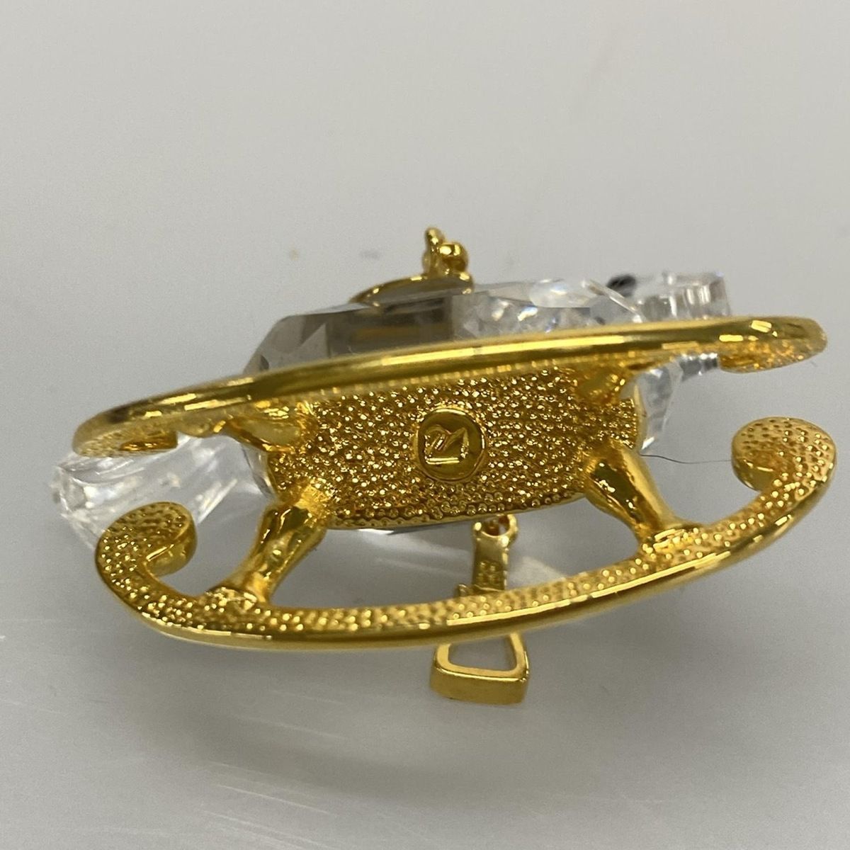 SWAROVSKI(スワロフスキー) 小物美品 - クリア×ゴールド 置物