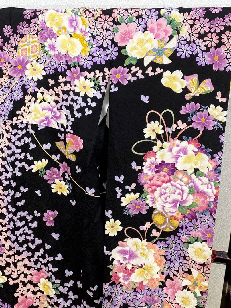 振袖 豪華 金駒 金彩 紋意匠 身丈172cm