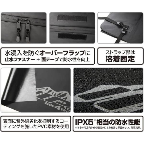 IPX5相当の防水性能 耐紫外線素材