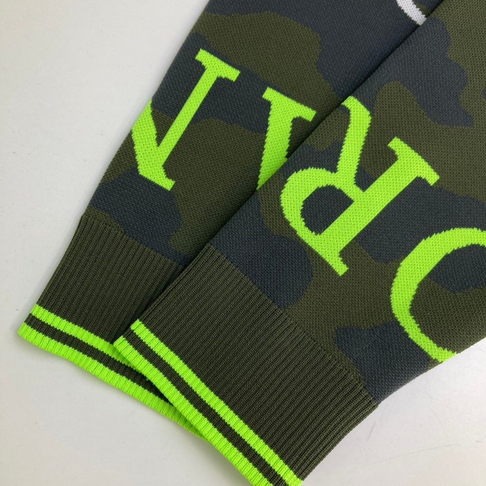 サイズ：50 MARK&LONA マークアンドロナ ニットセーター スカル 迷彩