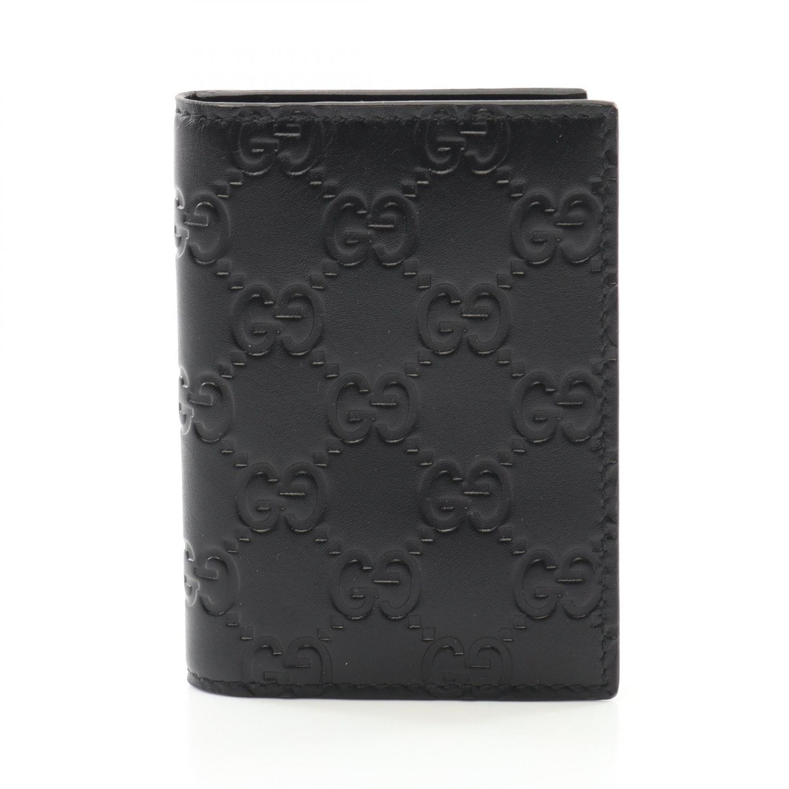 グッチ GUCCI カードケース グッチシマ 146231 ブラック レザー