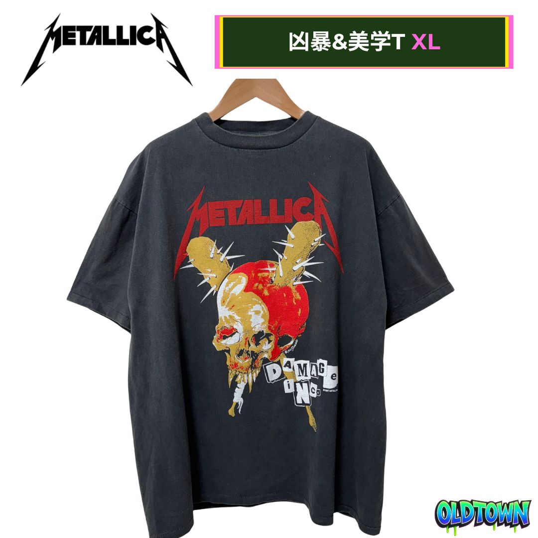 LLICA（メタリカ）Y2KヴィンテージTシャツ XLサイズ メタリカ Tシャツ XLサイズ ブラック USA製 90s 1987年 METALICA