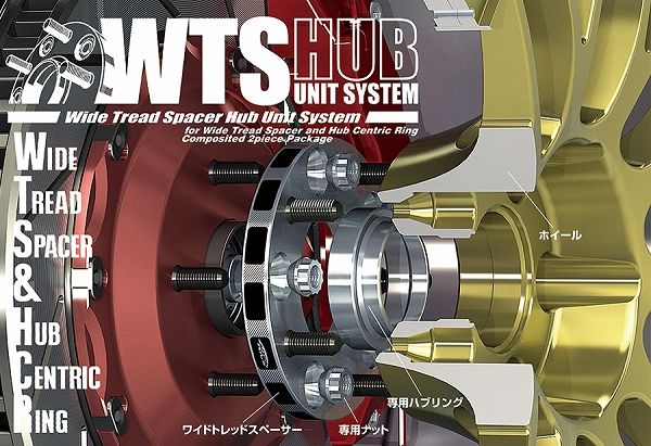 W.T.S. HUB UNIT SYSTEM 5穴スペーサー 5125W1-64 WTS HUB UNIT SYSTEM 5穴スペーサー 15mm
