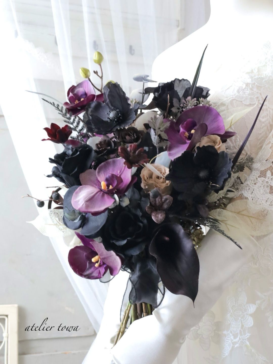 胡蝶蘭ブラックブーケ
