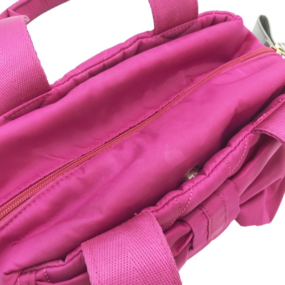 LANVIN SPORT ランバン スポール 2way カートバッグ リボン ピンク系