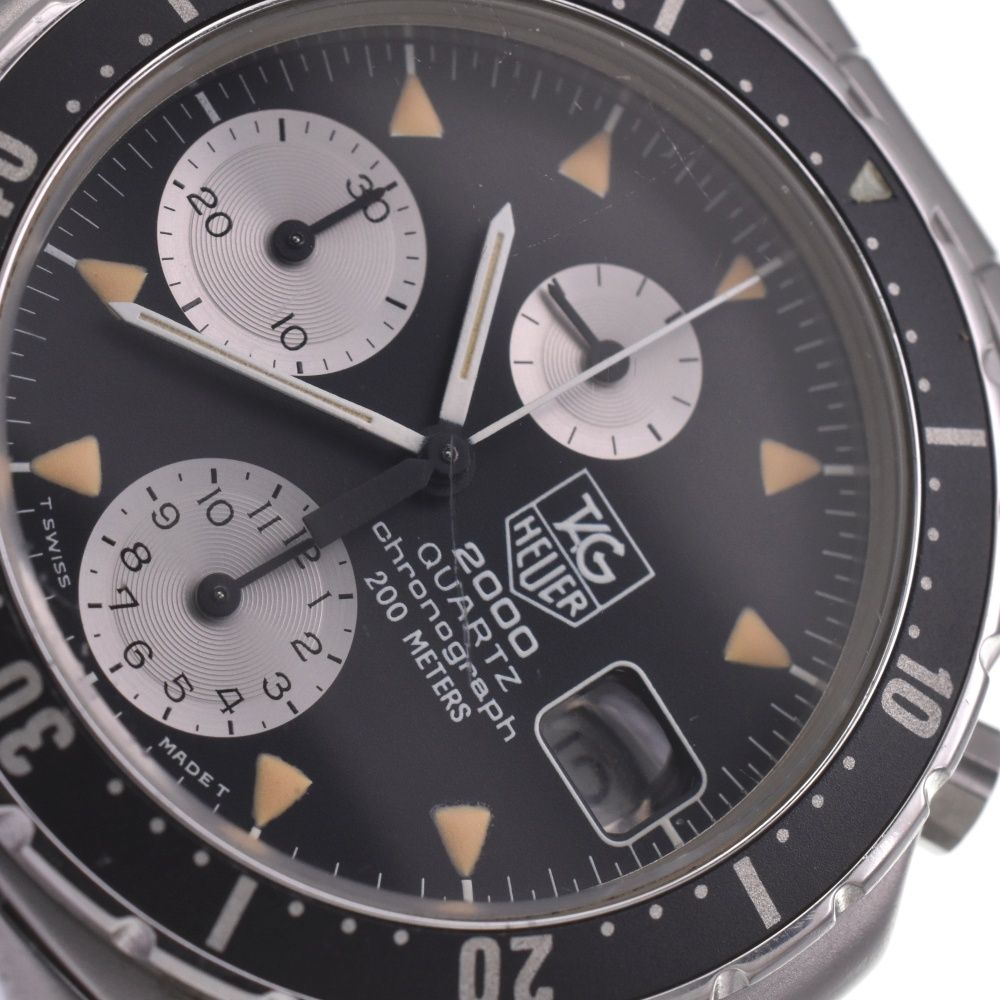 タグホイヤー 2000シリーズ　273.006/1　ジャンク品 Vintage Men's 37mm Tag Heuer 2000 Series Quartz Chronograph