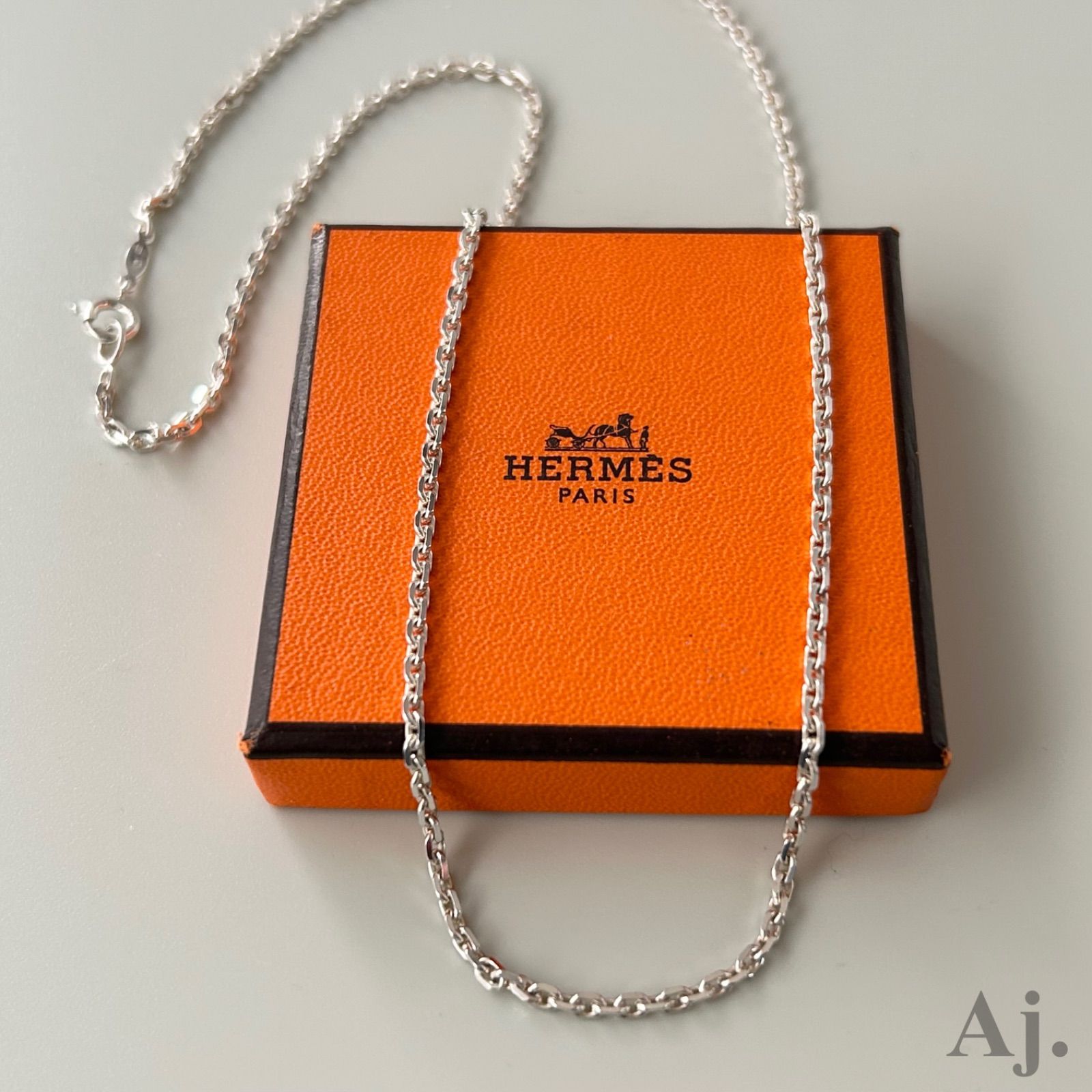 エルメス 希少 ネックレス チェーン ヴィンテージ AG925 HERMES - メルカリ