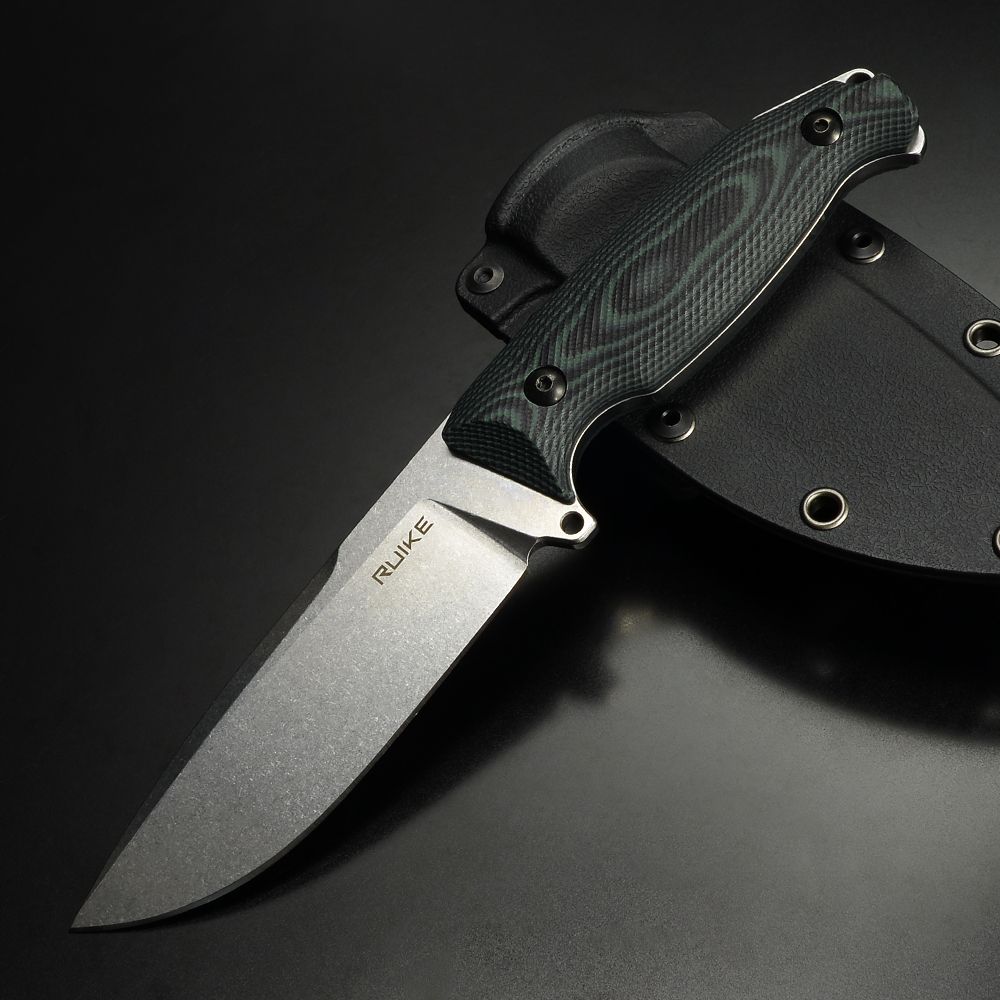 RUIKE アウトドアナイフ Jager フィクスドブレード グリーン F118-G 18歳以上