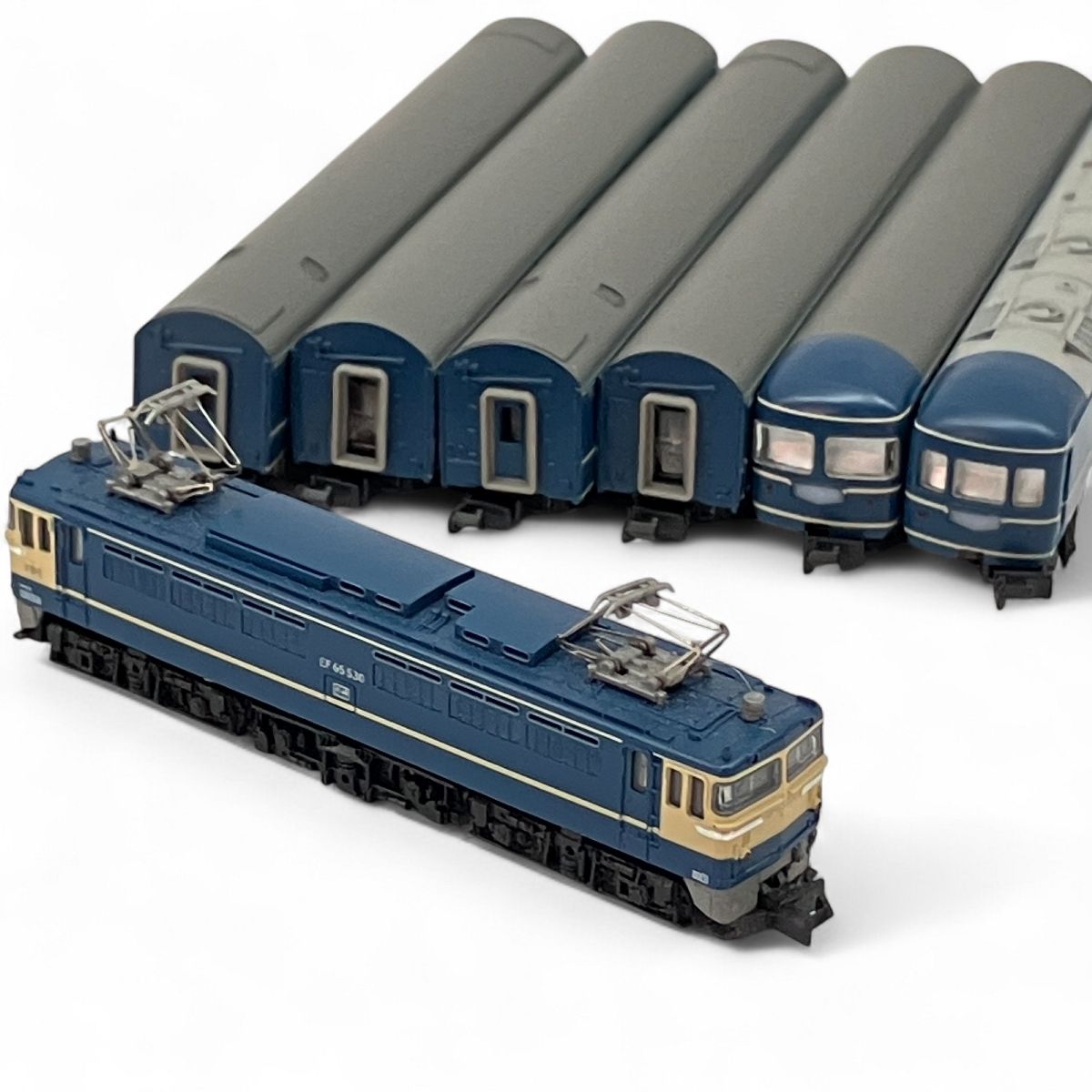 東京マルイ Zゲージ EF65-500 20系寝台客車 7両基本セット 箱ダメージ有り 鉄道模型 C10078734