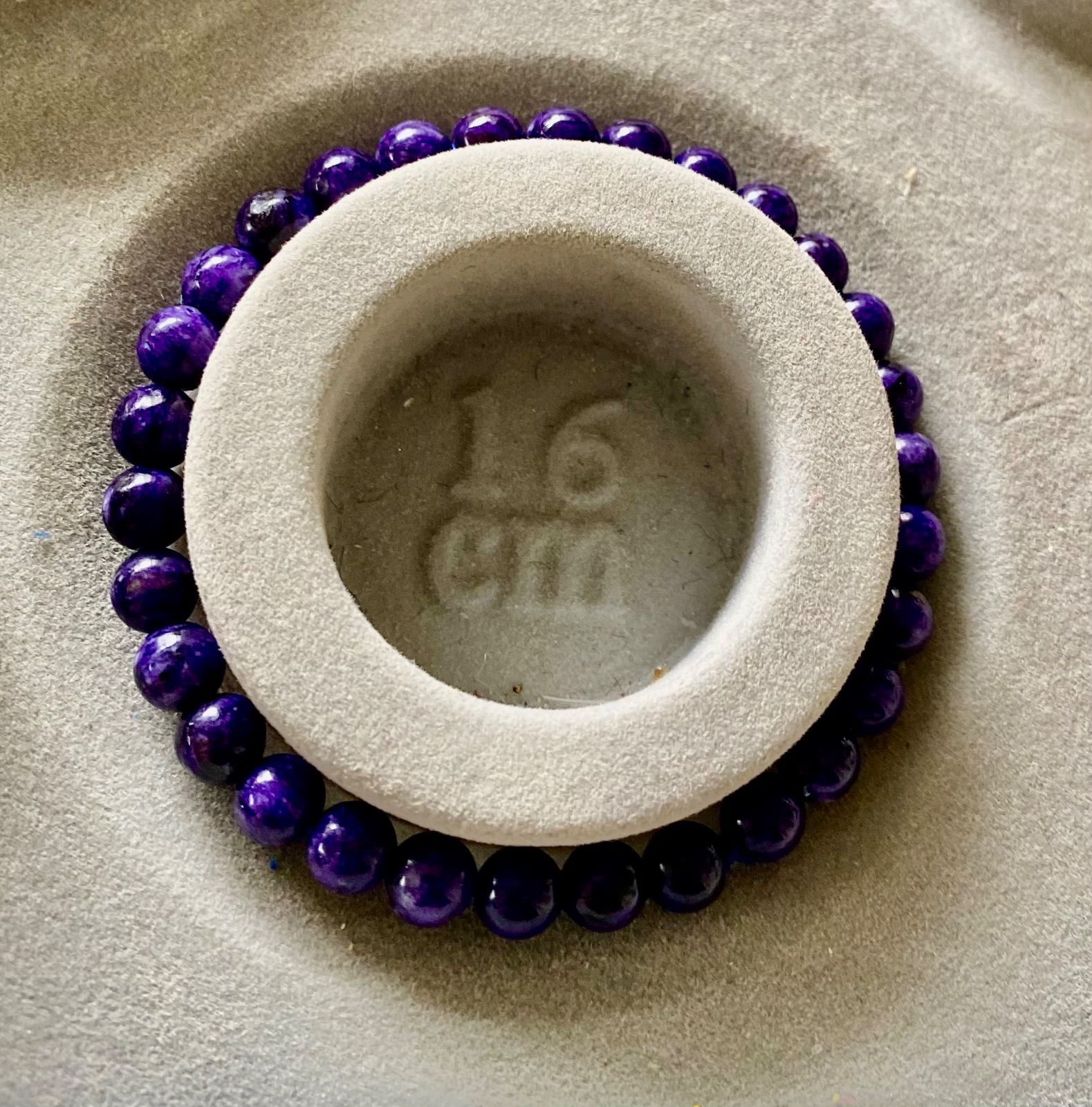 1円スタート！ 誠安◇世界三大ヒーリングストーン！ チャロアイト ブレスレット10mm[T24-7407] 1円スタート！ 誠安◇世界三大ヒーリングストーン！ チャロアイト