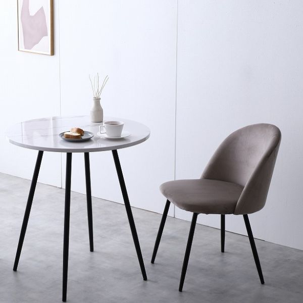 ダイニングテーブル 大理石調 ラウンド 円形 カフェテーブル 1人掛け 2人掛け 2人用 ストーン柄