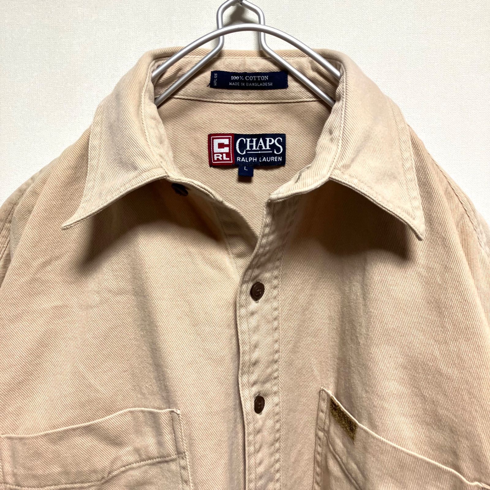 90s CHAPS Ralph Lauren ワークシャツ