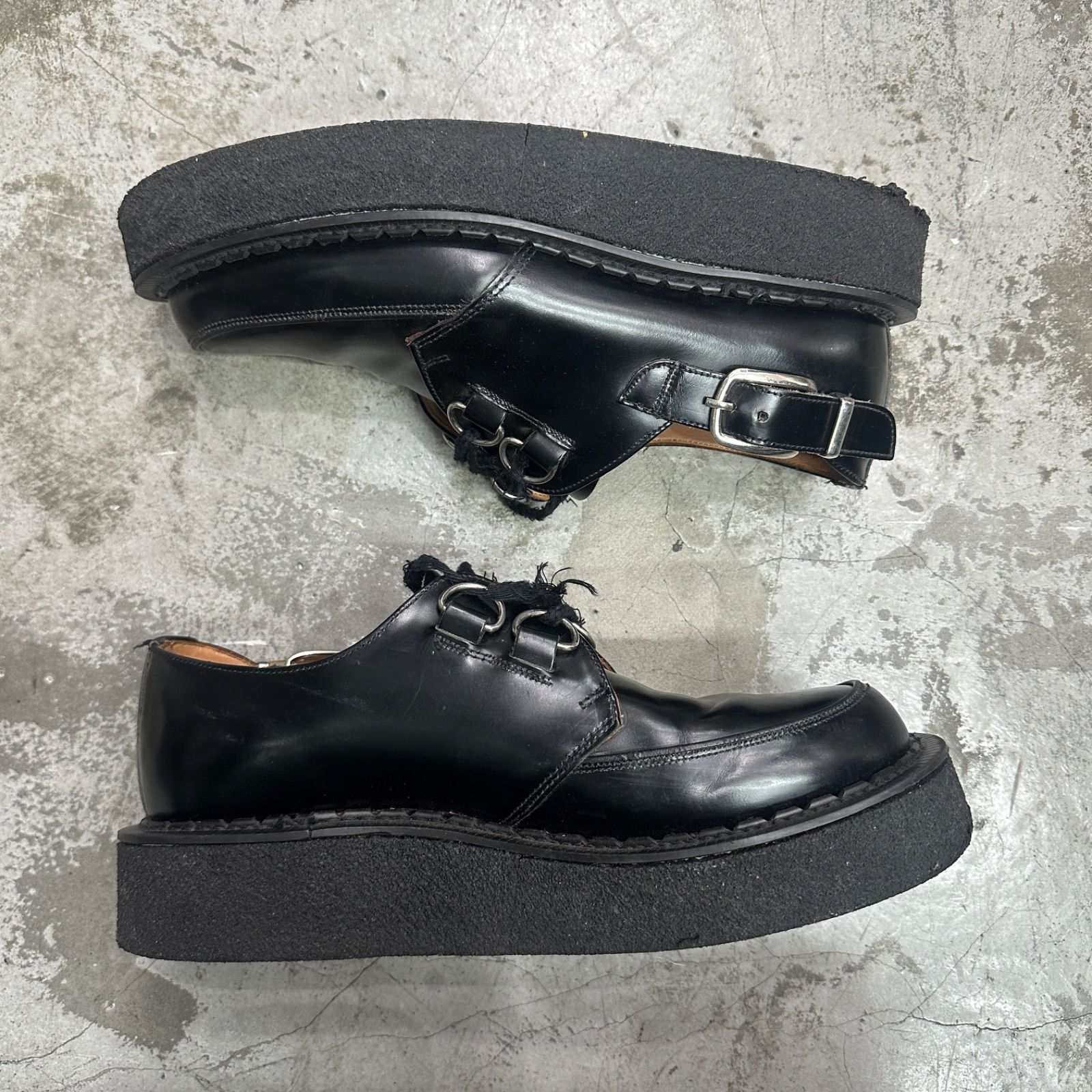 COMME des GARCONS HOMME PLUS GEORGE COX 18AW D Ring Cut Out Shoe