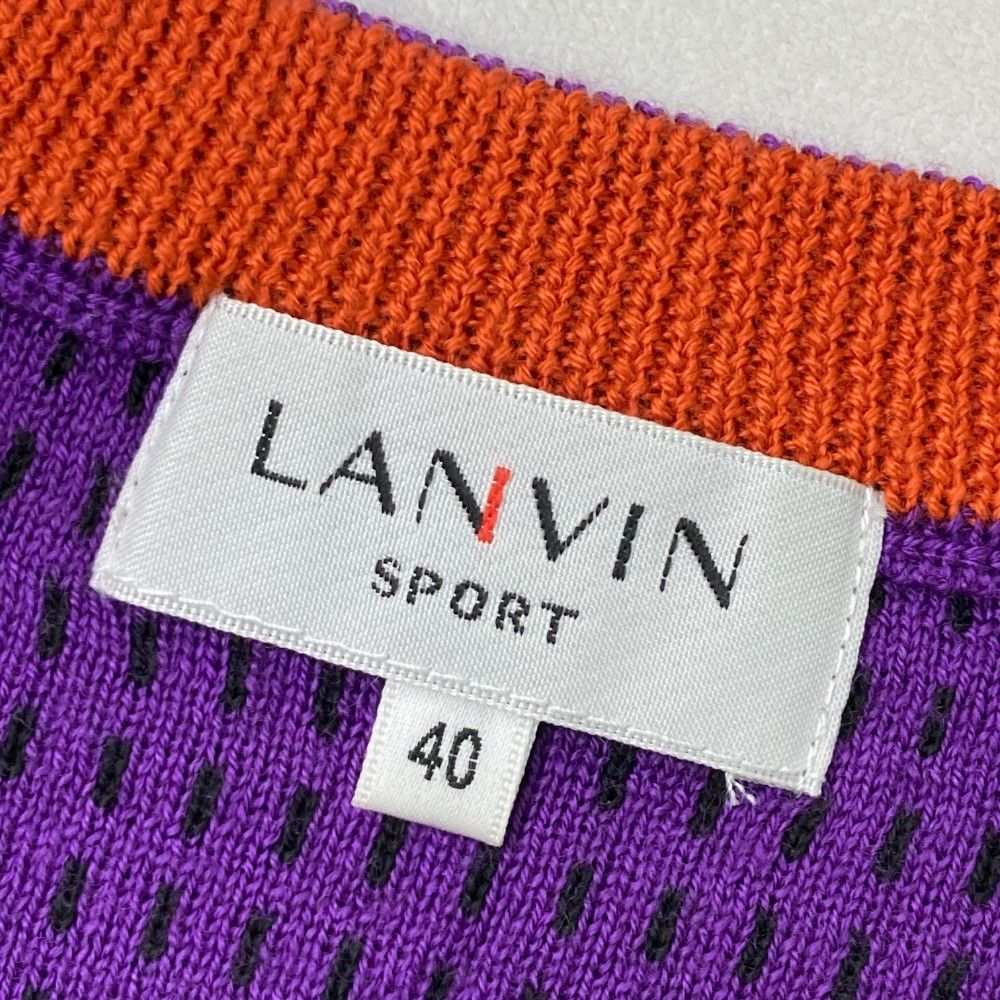 サイズ：40 LANVIN SPORT ランバン スポール Vネック ニットセーター