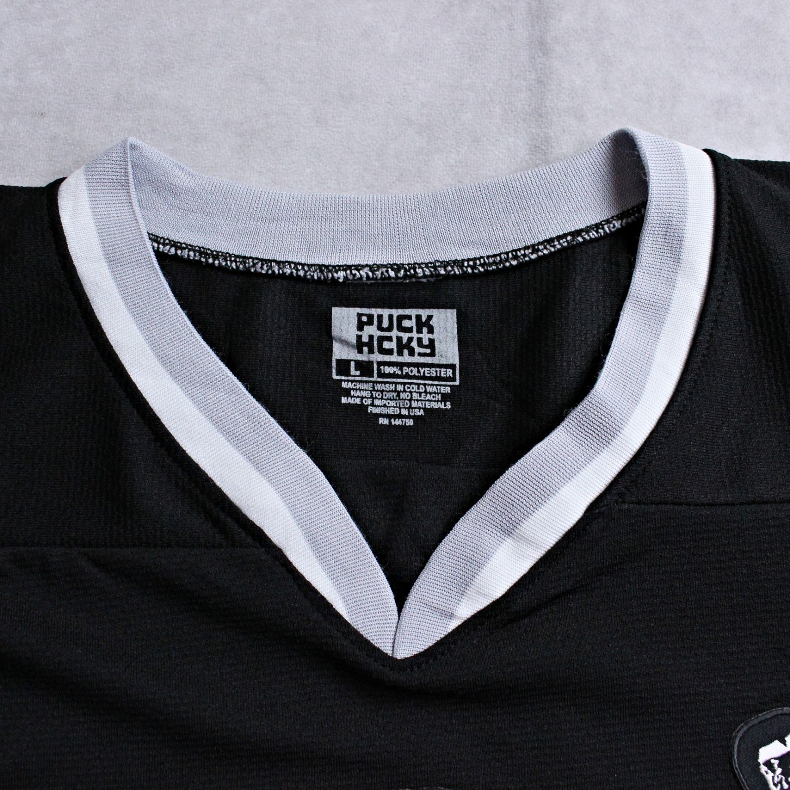  PUCK HCKY なモトリークルー アイスホッケージャージ Lサイズ ビッグシルエット MOTLEY CREW その他 ホッケー