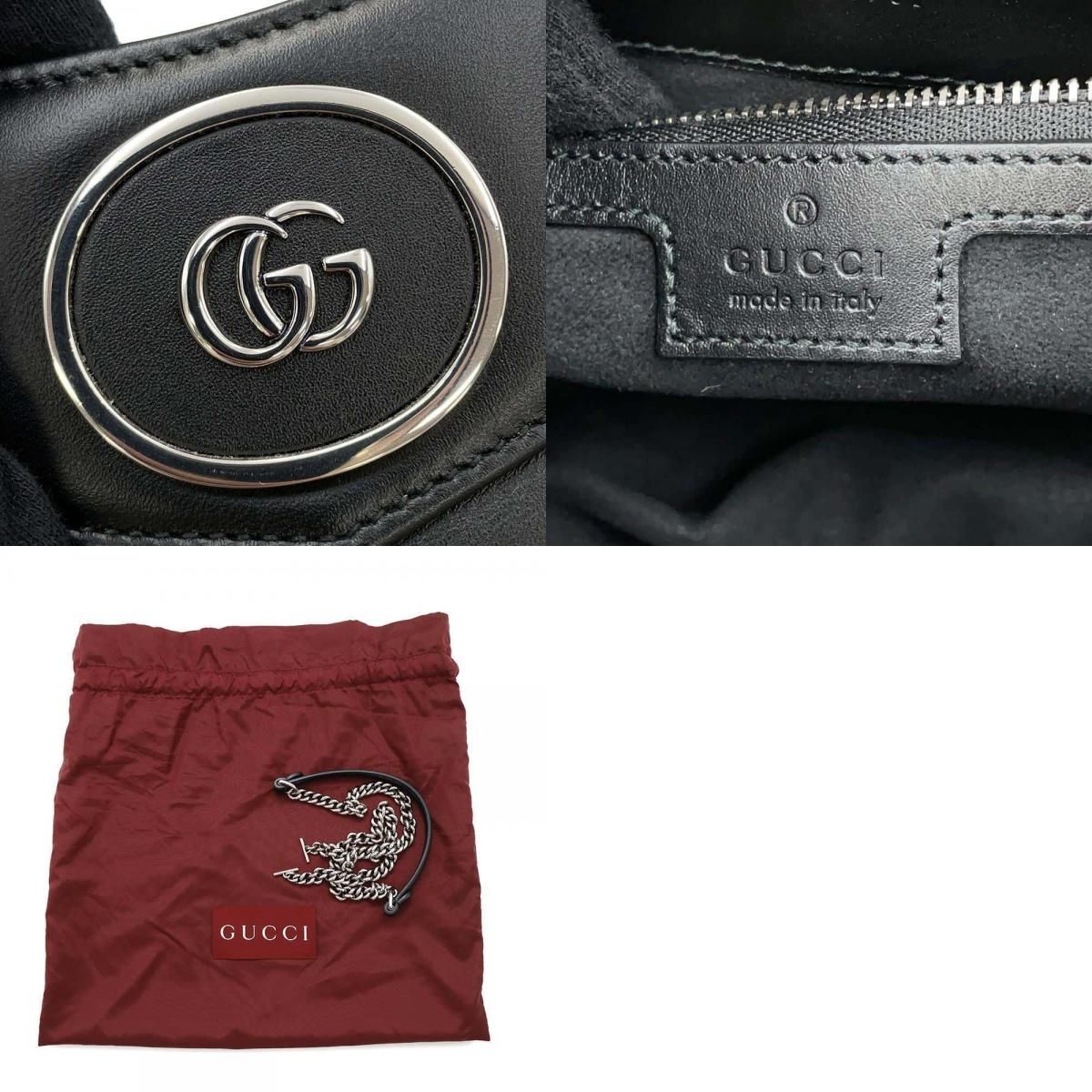 グッチ ハンドバッグ プチGG ショッピングバッグ スモール レザー  