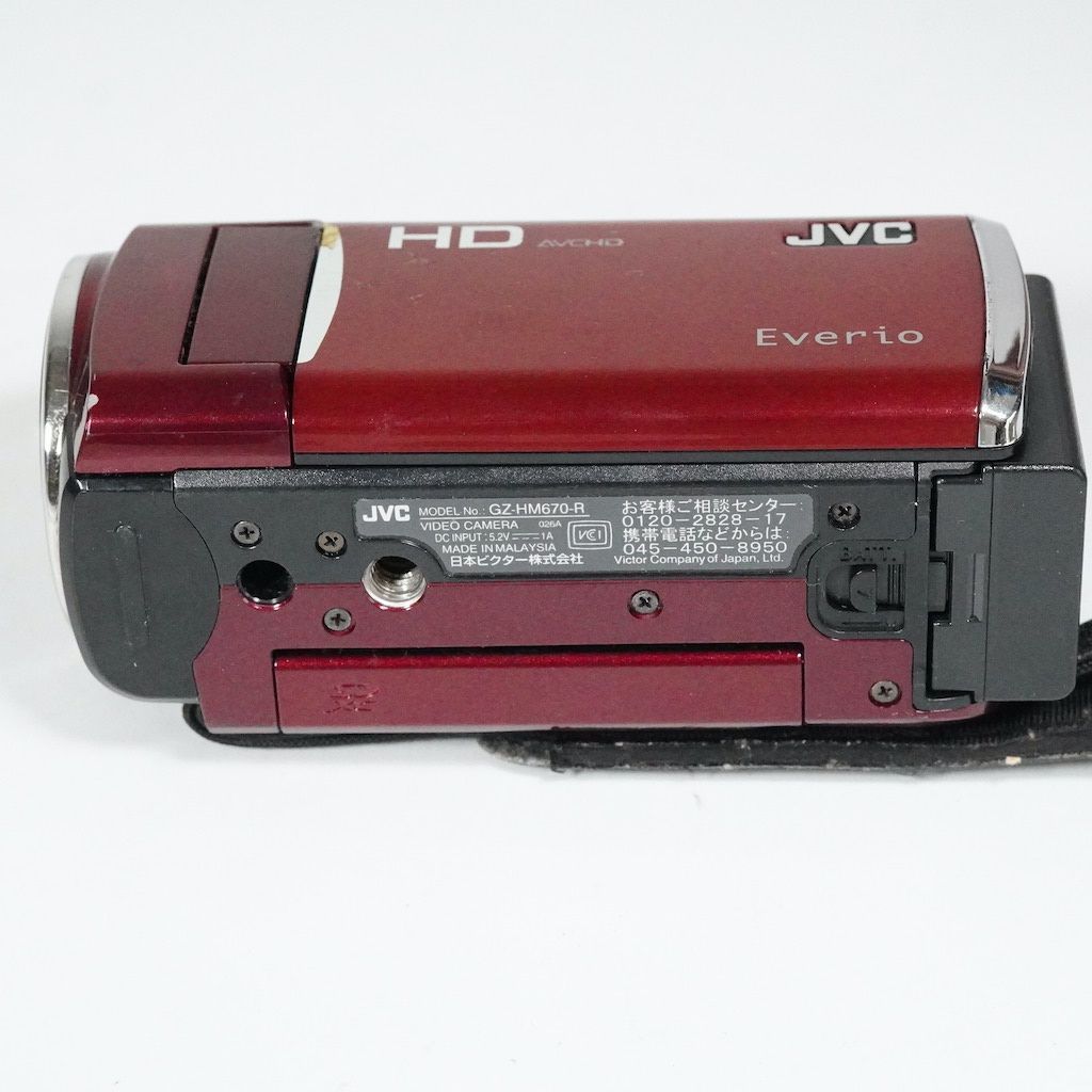 JVC Victor Everio GZ-HM670-R レッド 動作OK 返金保証 /2066
