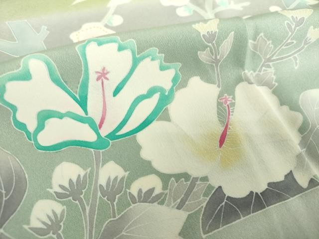平和屋着物●訪問着　友禅　吉祥花文　暈し染め　正絹　逸品　DAAX4720ps 平和屋着物○訪問着 友禅 吉祥花文 暈し染め 正絹 逸品 DAAX4720ps