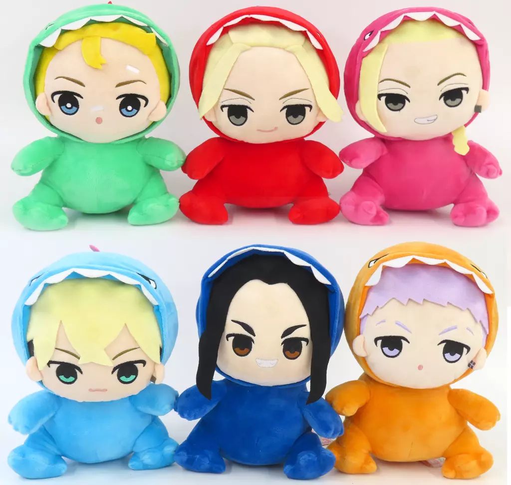中古】ぬいぐるみ 全6種セット ちびキャラ恐竜ぬいぐるみ 「東京