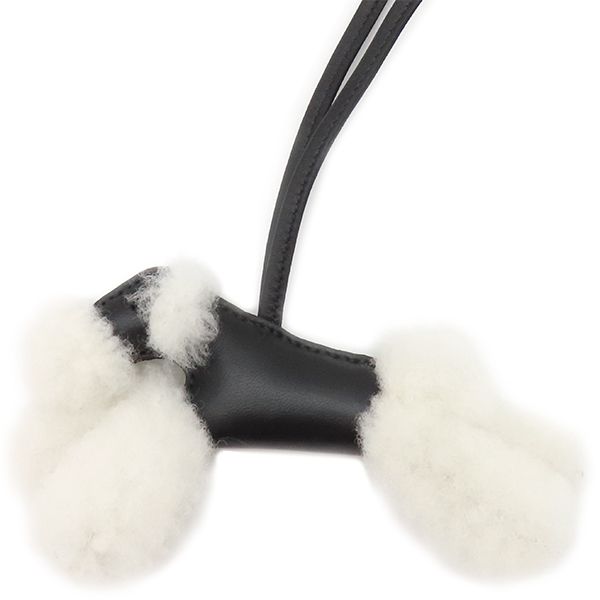 エルメス HERMES バッグチャーム バディ ムートン アニューミロ