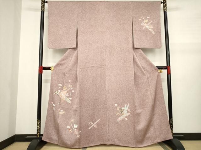 平和屋着物○訪問着 鹿の子文 まるやま扱い 正絹 逸品 CAAW3974vf