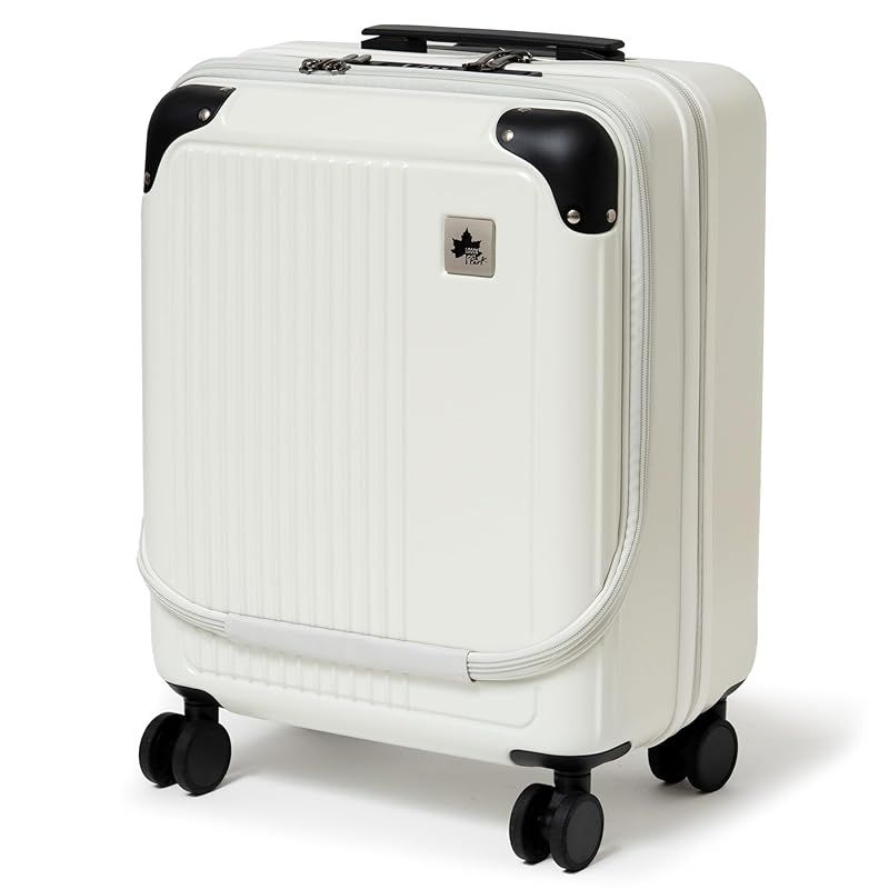 ロゴスパーク キャリーケース 機内持ち込み Sサイズ 前ポケット USBポート付き 2.8kg アイボリー 1