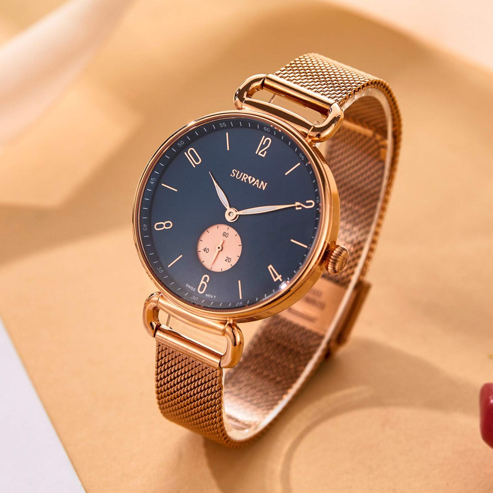  数量 レディース 時計腕時計 防水 腕時計 とけい腕時計 電池式 うで時計 お洒落 WatchDesigner 時計 シンプル アナログ SURVAN watch for women メタルベルト 腕時計 キッズファッション小物