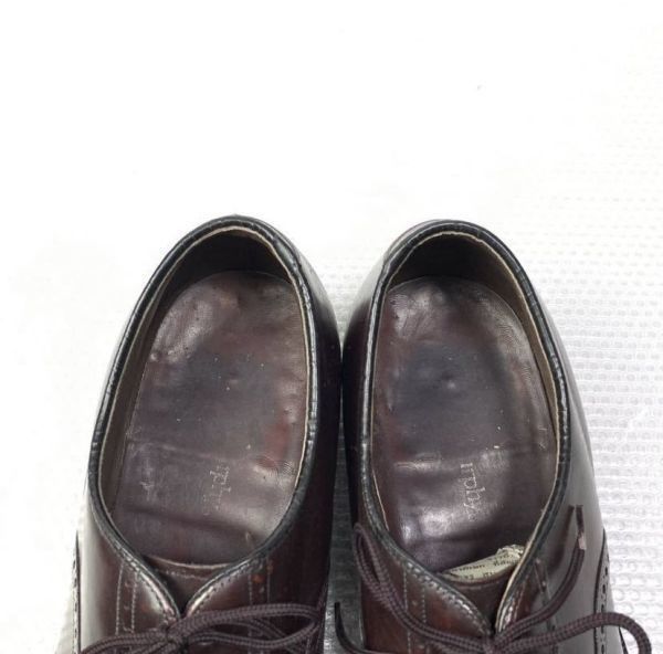 80s-90s?/Vintage★ジョンストン＆マーフィー (JOHNSTON＆MURPH★約27.0-27.5cm★ホールカットシューズ ビジネスシューズ★赤茶◆is6-35 80s-90s?/Vintage☆ジョンストン＆マーフィー (JOHNSTON＆MURPH☆約